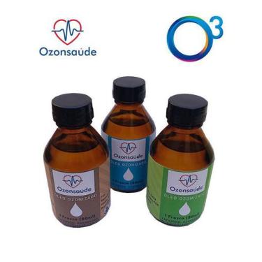 Imagem de Combo 3 Óleos Ozonizado Extravirgem - 80ml Ozonsaúde - OZONSAUDE