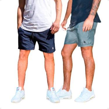 Imagem de Kit 2 Short Tactel Masculino Bermuda Praia Academia Treino Futebol - B