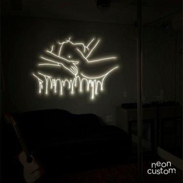 Imagem de luminaria letreiro Neon Led Sexo 150x100 luminoso decoração p/ selfie 