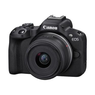 Imagem de Câmera Canon Mirrorless Eos R50 24.2mp, Aps-c Com Lente 18-45mm - Opti
