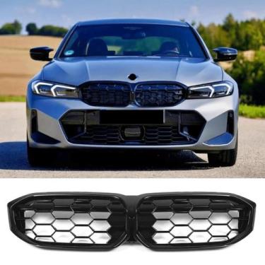 Imagem de Grade BMW 320 330 340 GP M Sport Black Piano Diamond Colmeia - Veon