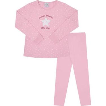 Imagem de Pijama Infantil Menina Good Night By Pulla Bulla Ref. 200511, Rosa, 10