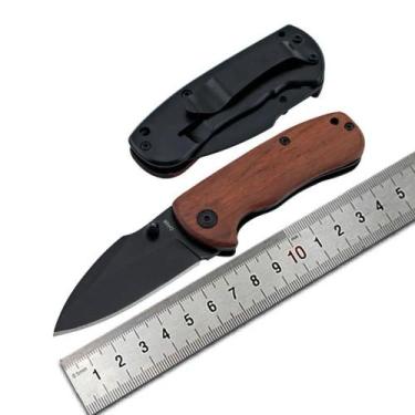 Imagem de Canivete Top Com Clip Cabo Madeira L-45 - ht importech