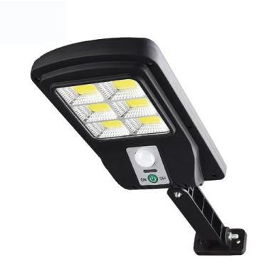 Imagem de Kit 4 Mini Luminárias Led Solar Parede Refletor Poste 48 Cob Sensor 4 