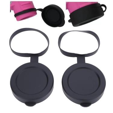 Imagem de 2 Tampas de Lente Objetiva Binocular Monocular Dos Pces, Tampas de Borracha da Lente Objetiva, Capa Protetora da Lente Objetiva para Id 61 a 64mm Binocular Monocular