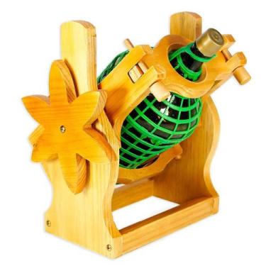 Imagem de Adega Suporte Para Garrafão De Vinho Em Madeira - Cerejeira - Delenha 