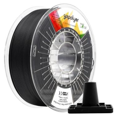 Imagem de Filamento de impressão 3D PETG CF PETG Filamento de impressora 3D de fibra de carbono 1 kg 1,75 mm, alta resistência e durabilidade, resistente ao calor, baixa deformação, preto, carretel leve,