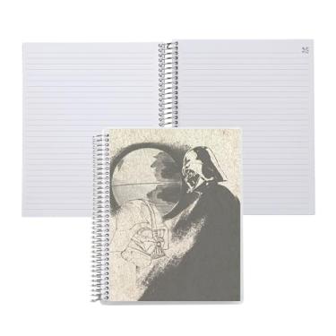 Imagem de Erin Condren Caderno espiral Star Wars Vader Sketch 21 x 28 cm | Layout forrado com papel de 36 kg, capa clássica Star Wars Vader Sketch, caderno forrado, bobina de platina
