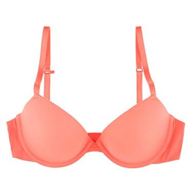 Imagem de Undies.com Sutiã push-up feminino de microfibra com abas e aro Oh Darling Demi, Pôr do sol, 36B