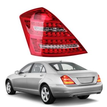 Imagem de Pinkomoto Conjunto de luz traseira LED do lado do motorista adequado para Mercedes Benz S600 S550 S63AMG S65AMG 2010 2011 2012 2013, lanterna traseira esquerda classe S, conjunto de lanterna traseira