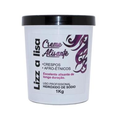 Imagem de Alisante relaxamento Alisa e Tinge Afro Creme Preto - Lizz a Lisa