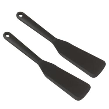 Imagem de Conjunto de 2 espátulas de silicone, espátula fina de silicone, espátula de omelete, espátula longa de crepe para panelas antiaderentes, omelete de biscoito de ovo, utensílios de cozinha