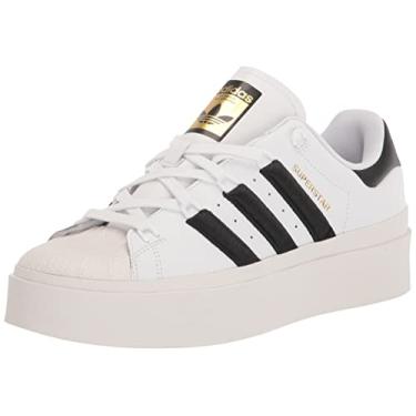 Imagem de adidas Originals Tênis feminino Superstar Bonega, Branco/preto/dourado metálico, 37