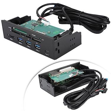 Imagem de Painel Frontal USB Painel Frontal USB 3.0 5,25 Polegadas Leitor de Cartão Interno Multifuncional Painel Frontal do PC