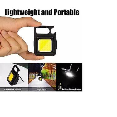 Imagem de Lanterna Recarregável Chaveiro Multifunção Led Thor Com Abridor Cor Pr