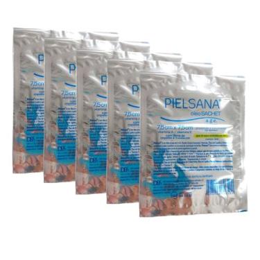 Imagem de Gaze de Rayon Em Óleo Sachet Pielsana - 7,5CM X 7,5CM - 6 UNIDADES - D