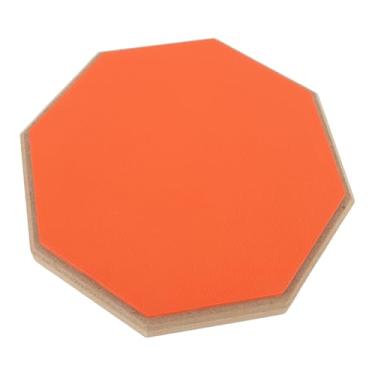 Imagem de Drum Practice Pad para Bateria de Bateria e Palitos, 8 Em Borracha Silent Drum Practice Tape (Laranja)