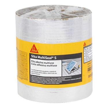 Imagem de Fita Asfaltica Autoadesiva De Aluminio 2mm 15cmx10m Sika
