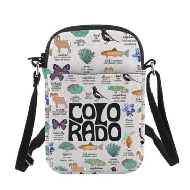 Imagem de CHOORO Colorado Souvenir Bolsa tiracolo Colorado Lover Gift Colorado Travel Shoulder Bag Colorado Lover Gift, Colorado B