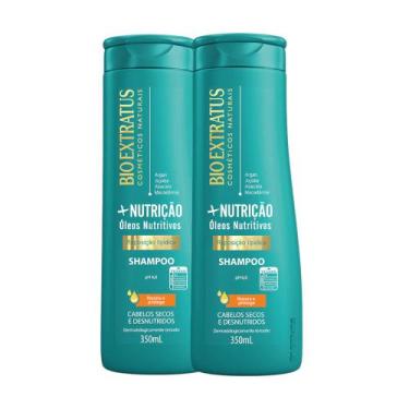 Imagem de kit 2 Shampoo Mais Nutrição 350 ML Bio Extratus - BIOEXTRATUS