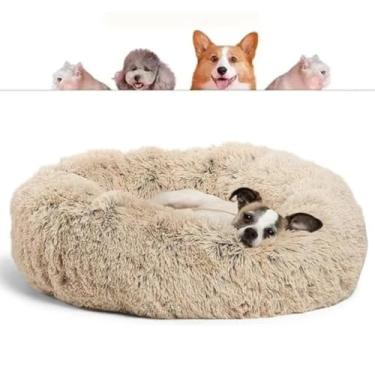 Imagem de CAMINHA DONUT NUVEM PET PELUCIA G REDONDA CAMA PELUCIADA NINHO CASINHA CASA COLCHONETE Cachorros E Gatos NUVEM FUNDO ANTIDERRAPANTE IMPERMEAVEL QUALIDADE PREMIUM 60CM (CARAMELO)