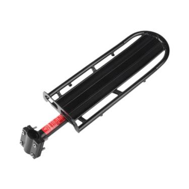 Imagem de UGPLM Prateleira de metal de bicicleta traseira, banco de traseira portátil de bicicleta de bicicleta, rack de carga traseira de bicicleta, acessórios para, Montagem Do Parafuso