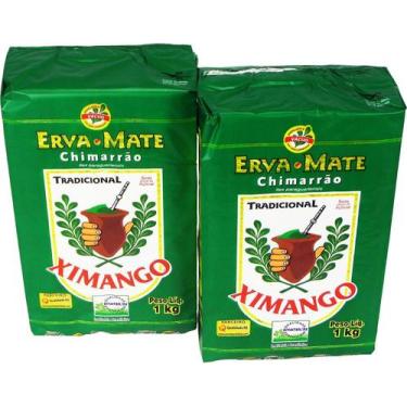 Imagem de 2 Erva Mate Chimarrão XIMANGO TRADICIONAL Vácuo 1 Kg