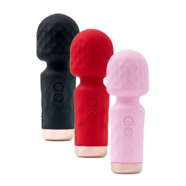 Imagem de Vibrador Feminino Mini Varinha Mágica 10 Modos de Vibração 11,5cm x 4cm Recarregável Hero