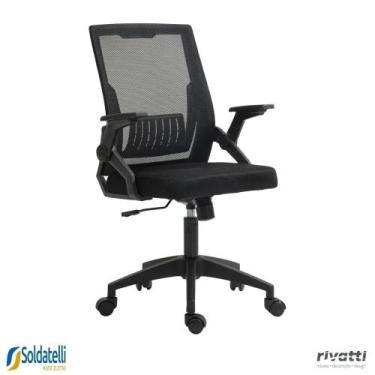 Imagem de Cadeira Office V3001 Giratória Assento Tela Mesh e Sistema Relax Preta