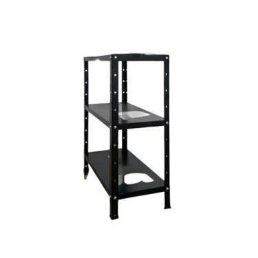 Imagem de Prateleira De Aço 6 Bandejas Preto 200x90 Estante Armario (3 BANDEJAS 60CM-galvanizada sem pintura)