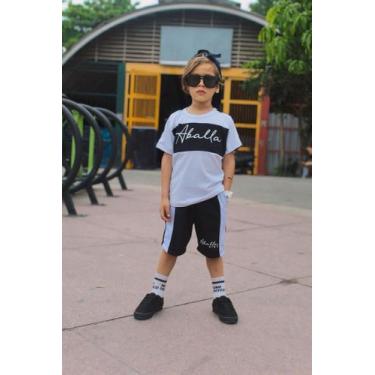 Imagem de Roupa Infantil Masculino Conjunto de Verão Bermuda Com Blusa - Ikaros 