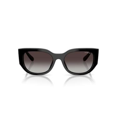 Imagem de Óculos de Sol Vogue Eyewear 0VO5641SU W44/8G Tam 53 / Preto - Lentes Cinza Gradiente