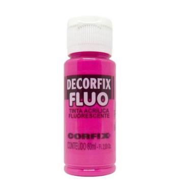 Imagem de Tinta Acrílica Decorfix Corfix Fluorescente 60ml - 17888, 1012 - ROSA