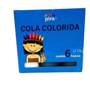 Imagem de Cola colorida 06 cores piratininga 25g