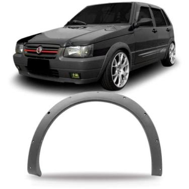 Imagem de Alargador Vão Roda Dianteiro Uno Way 2004 a 2010 Cinza - KJ, Esquerdo