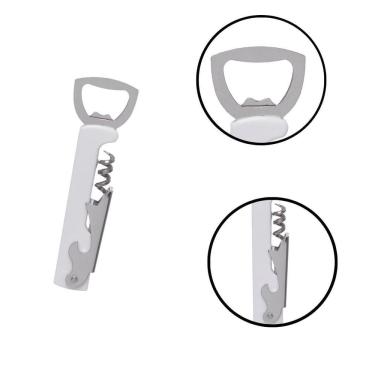 Imagem de Abridor Saca-Rolhas Para Vinhos, Garrafas E Latas Inox