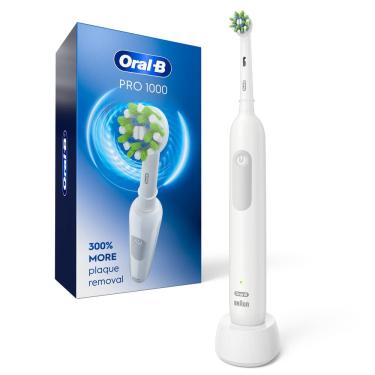 Imagem de Escova de dentes elétrica Oral-B Pro 1000 Recarregável Branca