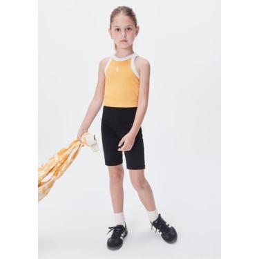 Imagem de Bermuda Básica Infantil Menina Ciclista - Hering, 004, Preto