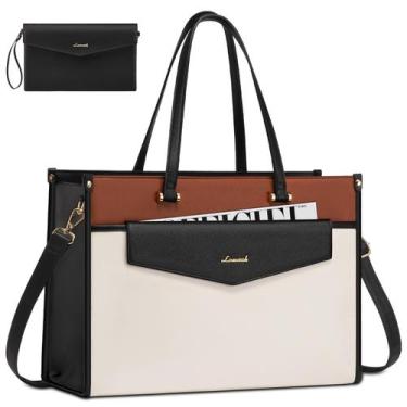 Imagem de Bolsa para Laptop LOVEVOOK 15,6" - Feminina, Impermeável e de Couro