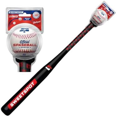 Imagem de SweetSpot Baseball Conjunto De Taco E Bola Plástico, 32" Comprimento, Beisebol Quintal Para Jovens, Crianças, Adolescentes Adultos