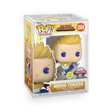 Imagem de Epic Collectibles Pop Anime: My Hero Academia - Mirio Togata (Glows in the Dark) Boneco de vinil exclusivo incluído com protetor de caixa compatível com Funko