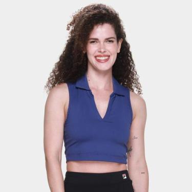 Imagem de Top Fila Tennis Basic Feminino, Azul escuro, GG