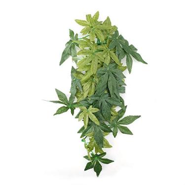 Imagem de Material seguro não tóxico de planta artificial Durável Cria um belo mundo subaquático para tanques de peixes Terrarium de réptil verde plástico 30cm 40cm 50cm (16 polegadas 40cm)