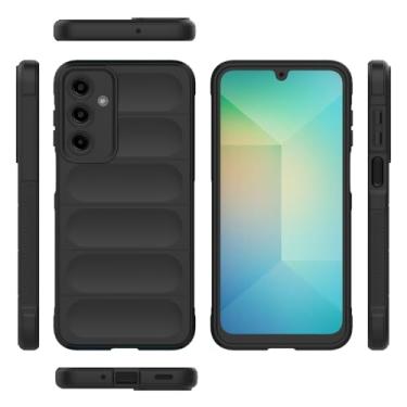 Imagem de Capa compatível com Samsung Galaxy M16 5G, capa para celular TPU macia compatível com Samsung SM-M166P/DS Galaxy F16 5G / SM-E166P/DS capa preta