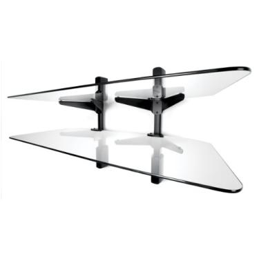 Imagem de Vantage Point AXWG02B Prateleiras de parede de áudio/vídeo com 2 prateleiras - Preto