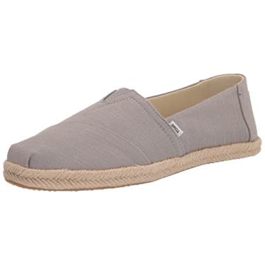 Imagem de TOMS Mocassim feminino Alpargata com corda, Gesso cinza, 5.5