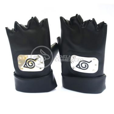 Imagem de Luvas De Couro Kakashi Hatake Sensei Ninja Que Copia Naruto