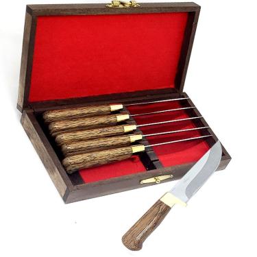 Imagem de Faqueiro 6 Peças Arkhip Pepitinha Seis 5'' Cabo Arkwood Caixa