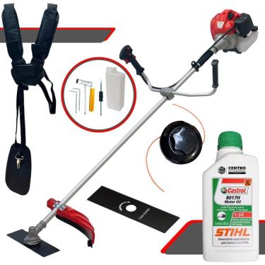 Imagem de Máquina De Cortar Grama CG430P TB Anmax 43CC + Óleo Stihl 2T