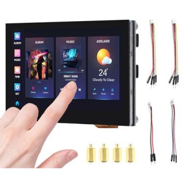 Imagem de UeeKKoo Placa De Desenvolvimento Waveshare Esp32-S3 Com Tela Sensível Ao Toque 4,3 Polegadas, Display Capacitivo 5 Pontos 800X480, Processador Dual-Core Lx7 32 Bits, Suporte A 2,4 Ghz Wi-Fi E Ble 5,